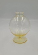 Wazon Moser żółte szkło unikat