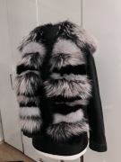 Katana Jeans obszyta naturalnym futrem rozm 36