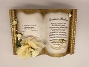 Księga z życzeniami podziękowania dla rodziców