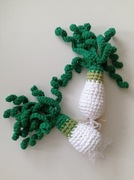 Warzywa na szydełku Amigurumi - cebulka dymka