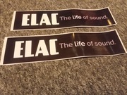 duża naklejka Elac logo kolumny głośniki cena za 1 sztukę  
