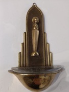 Antyczna kropielnica Matki Boskiej Modlacej z XIX Wieku 22cm./12cm.
