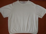 Country Collection damski sweter wełniany kremowy bluzka  wełna merino 52 