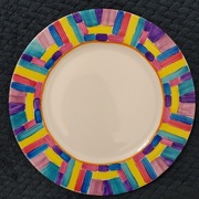 Talerz ręcznie malowany 