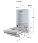 Półko-tapczan firmy Meblini . Białe matowe 