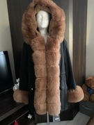 Parka z naturalnym lisem