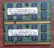 Zestaw 4GB (2x2GB) RAM DDR2 Samsung PC2-6400S 800MHz do laptopa