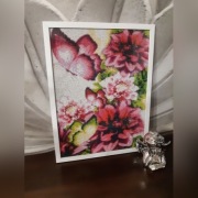 Obraz wykonany haftem diamentowym 