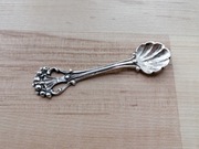 ŁYŻECZKA DO SOLI PIEPRZU MUSZELKA SREBRO PRÓBA 800 NIEMCY SECESJA 