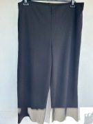 Czarne eleganckie szerokie spodnie 4XL H&M