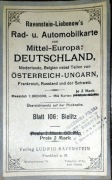 Stara Mapa Europy 1900rok karta 106