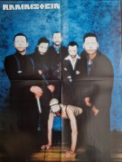 UNIKAT! Plakat RAMMSTEIN z 1997 r. - Format A2 (ok. 40 x 55 cm)