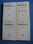 Adam Mickiewicz - Wiersze, Pan Tadeusz, Powieści poetyckie - 4 tomy
