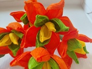 Zestaw 6 szt. kwiatów,  palma wielkanocna 