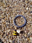 Brelok pszczoła z cyrkoniami