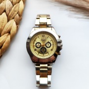 Zegarek Parfois złoty bransoletka na bransolecie elegancki watch kobieta 