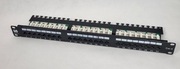 Panel RACK 19”, 24 porty, 1U, CAT 6