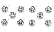10 sztuk. MOISSANIT BRYLANT, D/VVS1, śr.6,5 mm. ~ 10 ct. cert. GRA.