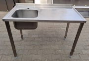 ZLEW GASTRONOMICZNY 1 KOMOROWY - 120/70/85 - M.1627.N