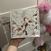 SERWETNIK IKEA BIAŁY KWIATY