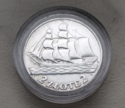 moneta 2 złote 1936 r Żaglowiec srebro 