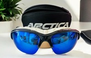 ARCTICA OKULARY CYCLONE S SPORTOWE ETUI NIEBIESKIE LUSTRZANE