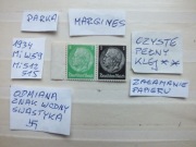 2szt. znaczki parka Mi W59 pasek margines Niemcy 1934r. HINDENBURG Rzesza