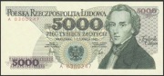 POLSKA 5000 ZŁOTYCH 1982 - FRYDERYK CHOPIN - A