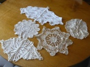 Zestaw 5 serwetek handmade ręcznie robione na szydełku