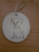 Piesek. Zawieszka dekoracja, dla dzieci. 