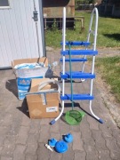 Basen rozporowy 3,6 x 0,91 m INTEX drabinka filtr pokrywa 