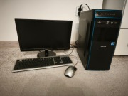 Komputer stacjonarny Intel Core 2 Quad, 8 GB RAM, Monitor Asus 18,5"