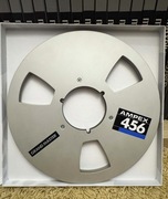 Szpula aluminiowa Ampex 456 GM (oryginał) wraz z pudełkiem (używana)