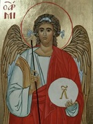 Archanioł Michał, oryginał ikona deska tempera