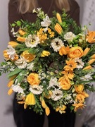 Wianek wiosenny na drzwi dekoracja Wielkanocna ozdoba Świąt na prezent 