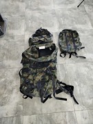 Plecak wojskowy, zasobnik piechoty górskiej 987, komplet,  nowy, wz. 93