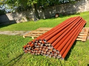 Rury stalowe fi 60/3mm 3.10-3.30 słupki ogrodzenia