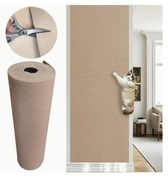 Mata beżowa do drapania dla kota samoprzylepna na meble, ścian40x100