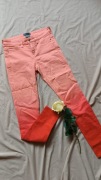 Spodnie Ted Baker 36 Jeansy damskie koralowe czerwone skinny