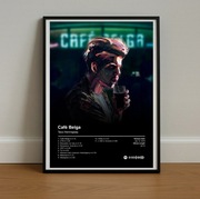 Plakat A3 "Café Belga" Taco Hemingway 