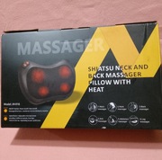 Masażer rozgrzewający do ciała poduszka masująca z kablem i wtyczką do auta