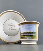 Filizanka kolekcjonerska Kolberg Kolobrzeg widok Schumann 1837 - 1844