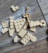 Beżowe klocki LEGO 