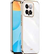 Etui Glamour do Xiaomi 14 – Białe/Różowe