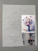 Malowanie po numerach 40x50 kwiaty