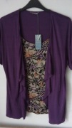 Bluzka M&S 44 fioletowa