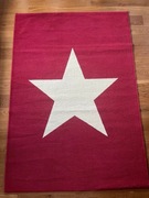 Dywan dziecięcy belgijski 200x140 biała gwiazda + Mata antypoślizgowa