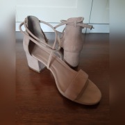 NEW LOOK Sandały na słupku 39 pudrowy róż