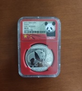 Srebrna Panda 2016 NGC MS69 Early Release RED HOLDER 30g Ag 999,9