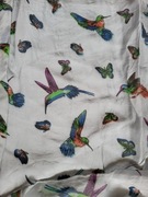 Sukienka jedwabna w kolibry 40